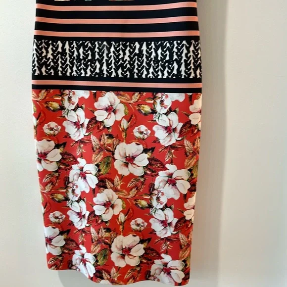 Clover Canyon Sunrise Neoprene Scuba Midi Dress in Multi - Picture 7 of 10